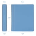 thumbnail image 2 of Sibonic 9 Pocket TopLoader Binder, Holds 360 3”x4” Toploader Hard Cases, Sleeves Card Collection Binder, 20 Double Sided Pages, Compatible with Trading & Sports Holder - Blue, 2 of 5