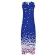 thumbnail image 4 of Summer Savings 2024! TAGOLD Womens Plus Size Summer Dresses,Women Casual Loose Printed Tank Dress Beach V-neck Pocket Sundress Sleeveless Dresses Multicolor XXL, 4 of 5