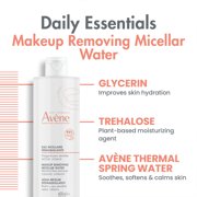 Avène Makeup Removing Micellar Water, 3-in-1 No Rinse Cleanser & Toner , 13.5 fl oz