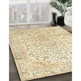 thumbnail image 2 of Ahgly Company Indoor Square Traditional Golden Blonde Gold Medallion Area Rugs, 9' Square, 2 of 6