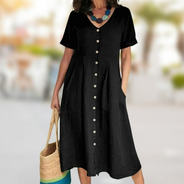 Vestido Camisero Mujer Nueva Mujer Primavera Otoño Letra Imprimir