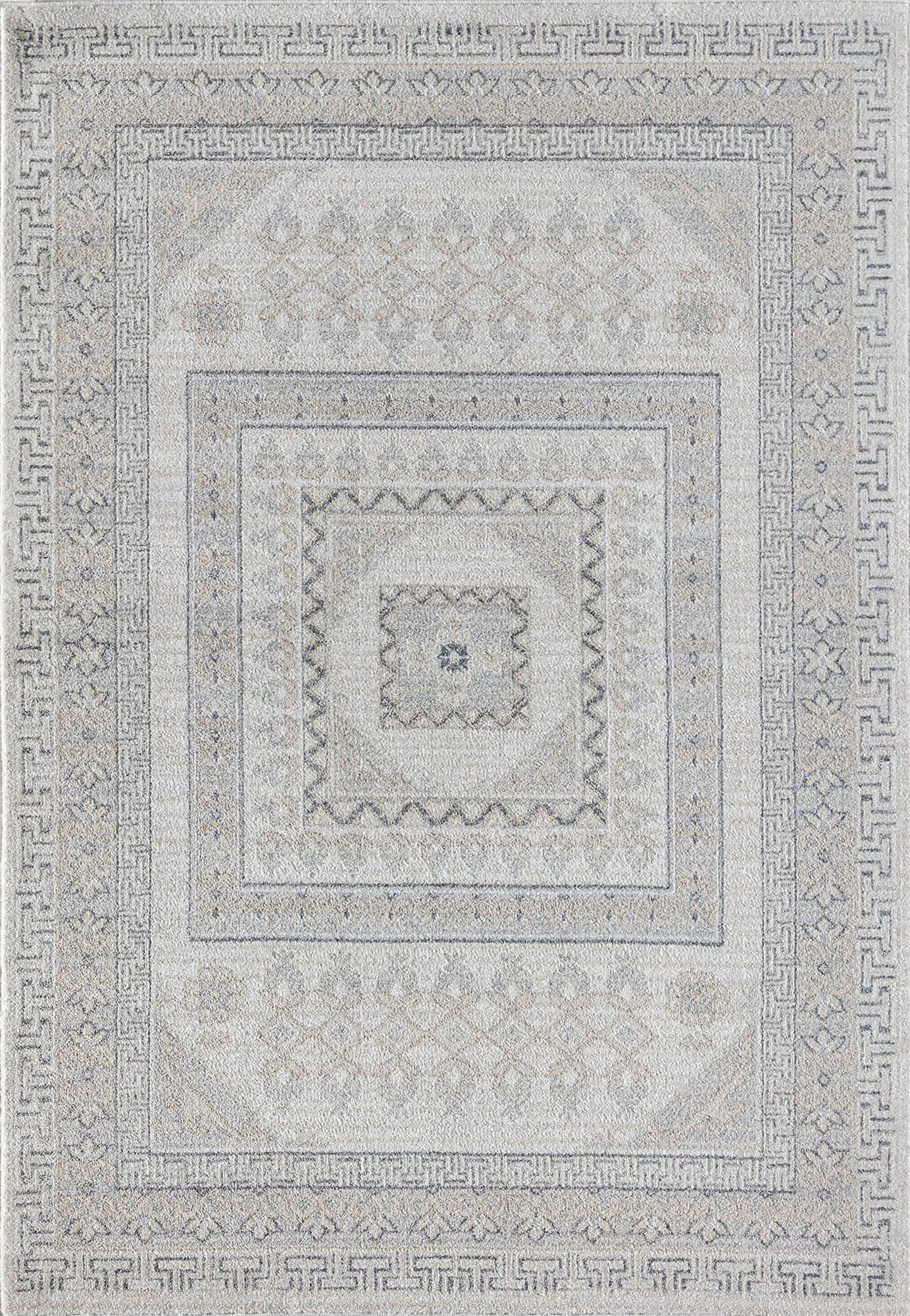 Harper HY40D Perspective Abstract Vintage Beige Area Rug, 2'6" x 8'