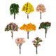 thumbnail image 3 of 8 piezas de árboles de plástico, arbustos, árboles decorativos, adornos para manualidades (rosa y verde), 3 of 5