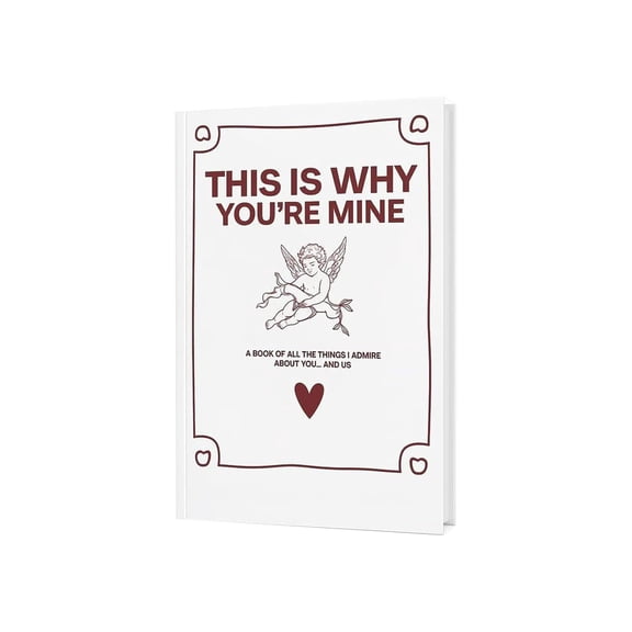 Keepsake Book for Couples, Ngxiha Couples Journal Love Journal Meaningful Gift Journal This Is Why You'Re Mine for Write Your Own Stories