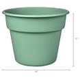 thumbnail image 6 of Mainstays Flint 7" x 9" x 7" Round Green Lily Resin Planter, 6 of 6