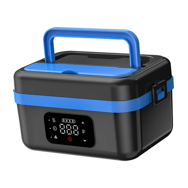 Elodie Boîte à Lunch Électrique 60W Récipient en Acier Inoxydable Chauffe-Nourriture pour Femmes Adolescentes Noir Bleu