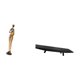 thumbnail image 5 of Estatuas de mujeres,Estatuas y esculturas africanas Tienda de estatuas de mujeres,Bandeja para servir,Bandeja para servir frutas,centro de mesa con almacenamiento,Bandeja rectangular de madera, 5 of 8