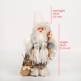 thumbnail image 3 of Decoración de Papá Noel de 30/45 cm, estatua de Papá Noel blanca, decoración para fiestas navideñas, feliz año nuevo 2024, 3 of 5