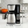 BLACK+DECKER 12-Cup Thermal Programmable Coffeemaker CM2046S, Silver/Black