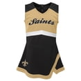 thumbnail image 2 of Girls Toddler Black New Orleans Saints Cheer Captain Dress with Bloomers, 2 of 4