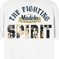 thumbnail image 4 of Modelo The Fighting Spirit Crew Neck Short Sleeve Men's White T-shirt-4XLB, 4 of 5