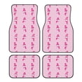 thumbnail image 1 of Balery Pink Scarf Snowman Juego de 4 Alfombrillas para Auto, Revestimientos de Caucho Resistente, Diseño Antideslizante, 1 of 7