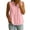 *0029-Pink, variant on Linen Shirts for Women Summer Empire Waist Cotton Button Peplum Blouse Casual Plus Size Lightweight Gauze Tunic Tops