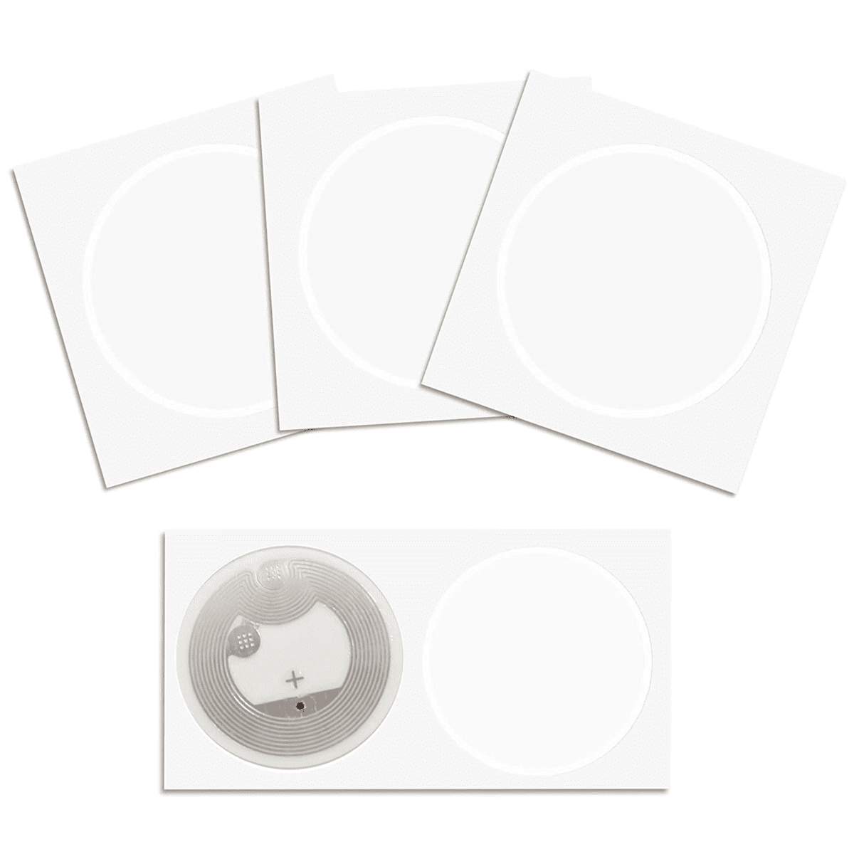 500Pcs NFC Ntag216 Sticker Ntag216 NFC Tags NFC 216 Tag Ntag216 NFC Cards 13.56Mhz NFC Tag Stickers 888 Bytes Memory A