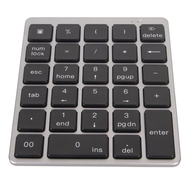 Teclado Numérico , Teclado Numérico Con Cable Recargable Por USB Externo Con 28 Teclas, De Contabilidad Financiera