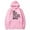 Pink, variant on AOOCHASLIY Valentine's Day Women Tops Fashion Women Casual Hooded Slim Zipper Fleece Sweatshirt