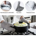 thumbnail image 4 of TEXIJUSO 4Pcs Oven Mitts and Pot Holders, Heat Resistant Oven Mitts Set with Pothholder,Heat Resistant Microwave Gloves Safe for Baking,Cooking, BBQ, 4 of 7