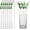 Turtle, variant on 6 Pcs Turtle Glass Straws with Charm Cute Reusable Glass Straws Shatter Resistant Cleaning Brush for Drinking Summer Ocean Themed Party Supplies Bachelorette Bridal for Cocktail Coffee Juices