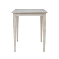 thumbnail image 5 of Solid Wood 30" x 30" Dining Table in Washed Gray Taupe, 5 of 5