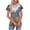 (Type 163)Multicolor, variant on Otvok Women Fashion Summer Regular Women Short Sleeves V Neck Button Top