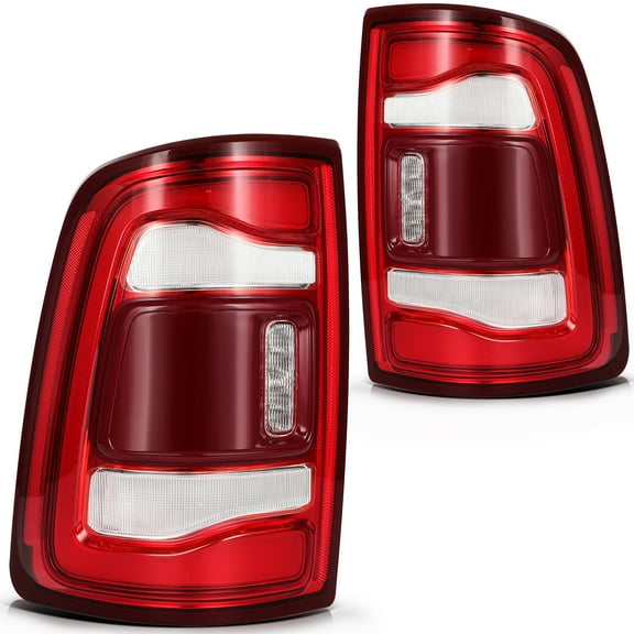 ECCPP Tail Light Assembly Fit 2019-2023 for Dodge for Ram 2500 3500 Pair Taillamps Red Clear Lens 68361717AD