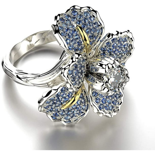 Iris flower ring deals