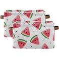 thumbnail image 2 of GZHJMY Collapsible Storage Basket Triangle Watermelon Rectangular Storage Bins Baskets Toys Storage Bins with Handles for Bedroom Home Office 1PCS, 2 of 7