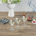 thumbnail image 3 of Bev Tek 2 oz Round Clear Plastic Mini Martini Glass - 2 1/2" x 2 1/2" x 3 3/4" - 100 count box, 3 of 10