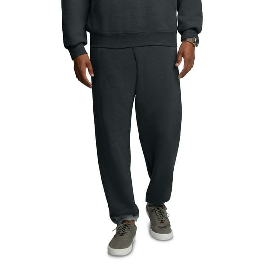Fruit of the Loom Men's and Big Men's Eversoft Fleece Elastic Bottom Sweatpants, up to Size 4XL