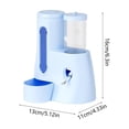 thumbnail image 3 of Automatic Hamster Feeder Waterer, Integrated Pet Dispenser With Removable Structure, for Cage Mounting, Blue, 3 of 6