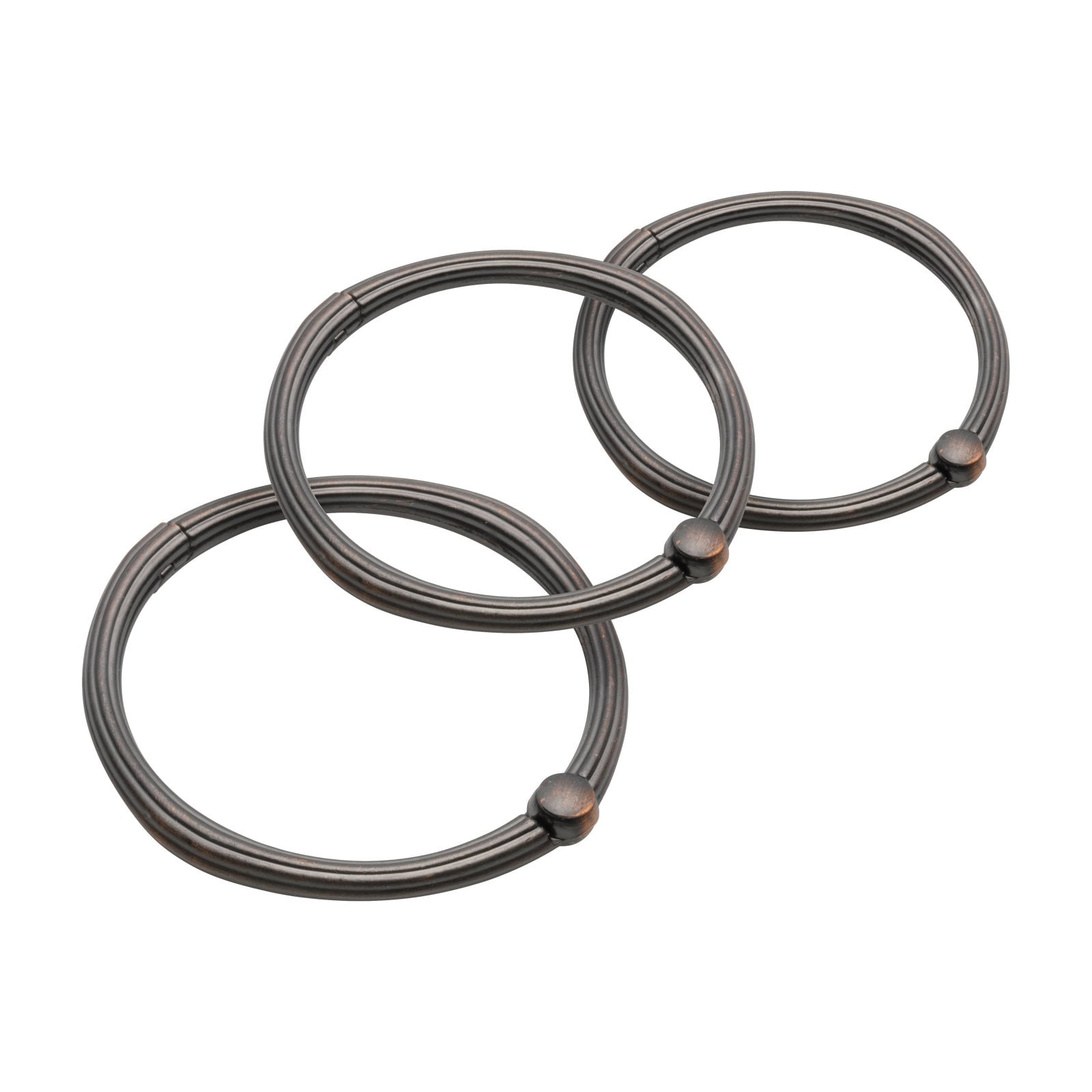 "O" Shower Curtain Hooks in Oil Rubbed Bronze