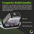 thumbnail image 5 of Surface-Mount LED Trailer License Plate Lights [DOT/SAE Certified] [IP67 Waterproof Rated] [Ultra-Durable] License Tags for Trailers, RVs, Trucks & Boats - Chrome Housing, 5 of 7