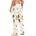 thumbnail image 3 of FORMRS Mens Pajama Pants with Pockets Sleepwear Lounge Bottoms Sizes S-2XL, Halloween Black Pumpkins, 3 of 7