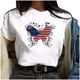 thumbnail image 2 of OAVQHLG3B Camiseta con la bandera estadounidense para mujer, ropa informal de verano con estampado del 4 de julio, camisetas con gráficos patrióticos, camisetas casuales de cuello redondo y holgadas, 2 of 2