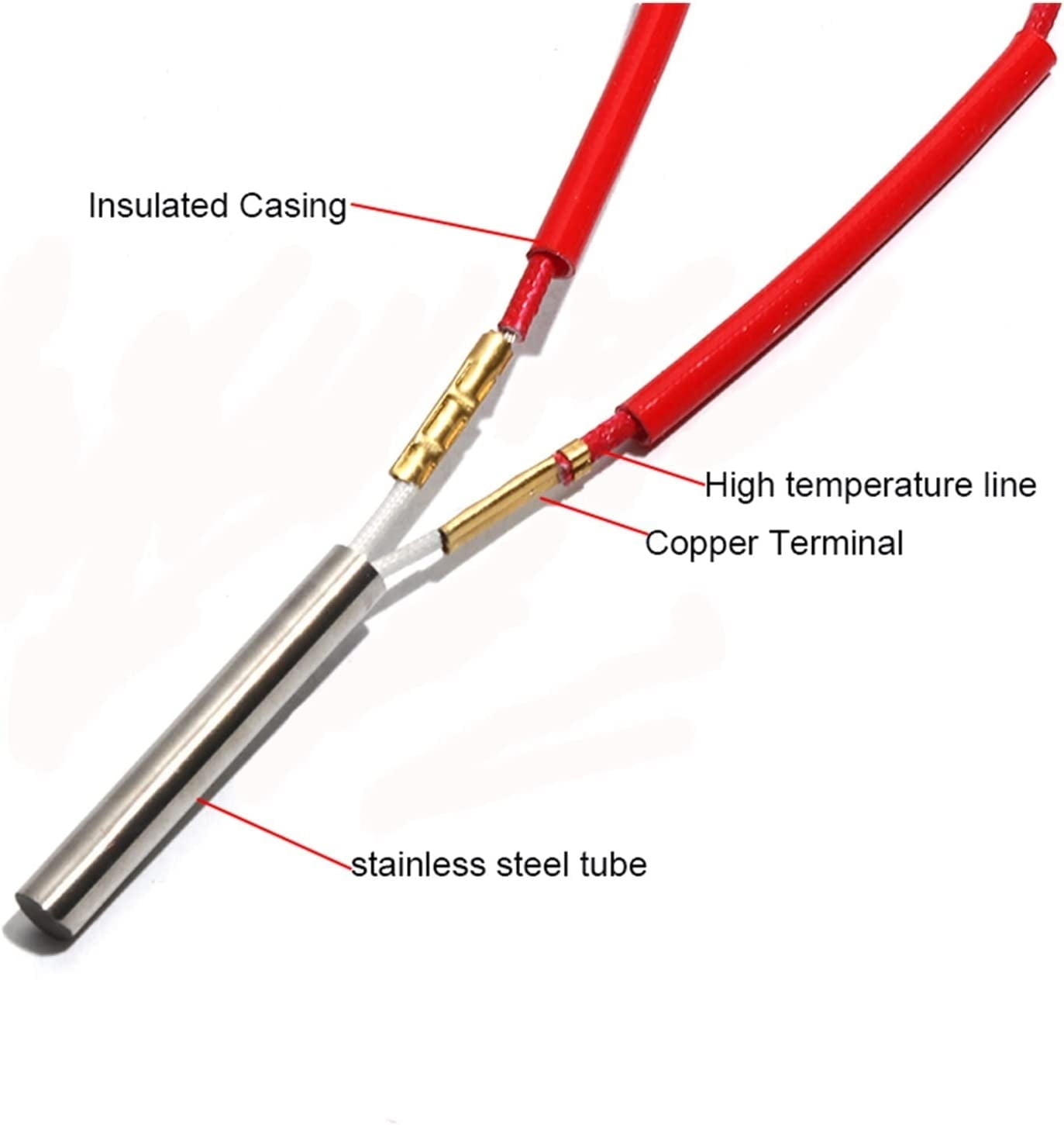 CARTRIDGE HEATERS 9 D, 250 L, 230 V, 400 W, 36"TLS HD