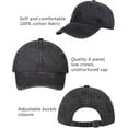 thumbnail image 3 of Minzimin Vintage Washed Baseball Caps One Size Unstructured Low Profile Adjustable Cotton Distressed Dad Hat for Men Women, 3 of 5