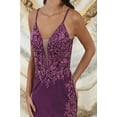 thumbnail image 5 of Women's May Queen MQ1654 A Line Spaghetti Strap Short Cocktail Dress Silver 16, 5 of 6
