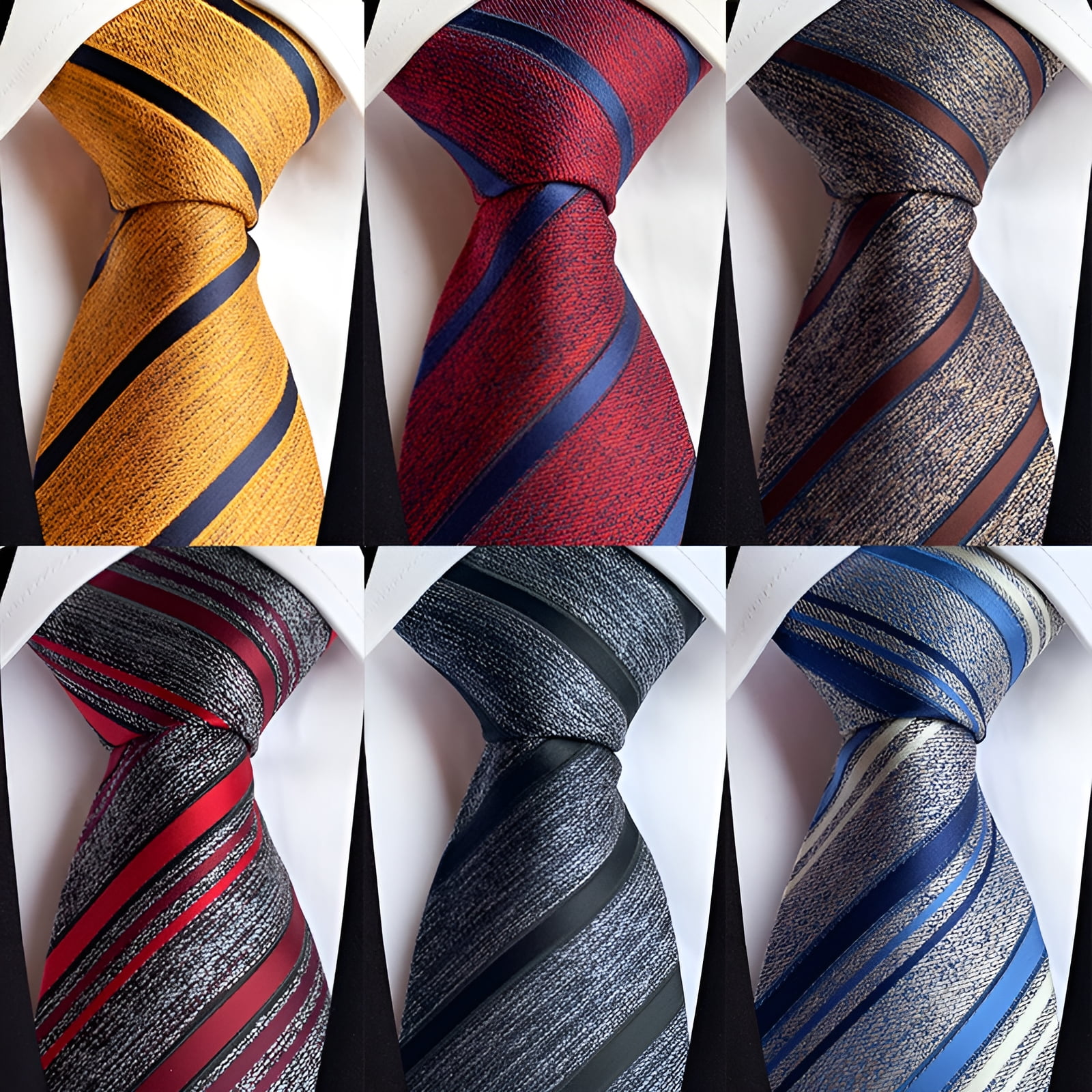 TELOLY 8Pcs Ties for Men,Custom Fabric Mens Ties,Beautiful Look Mens Tie,Color&nbsp;Mixing1