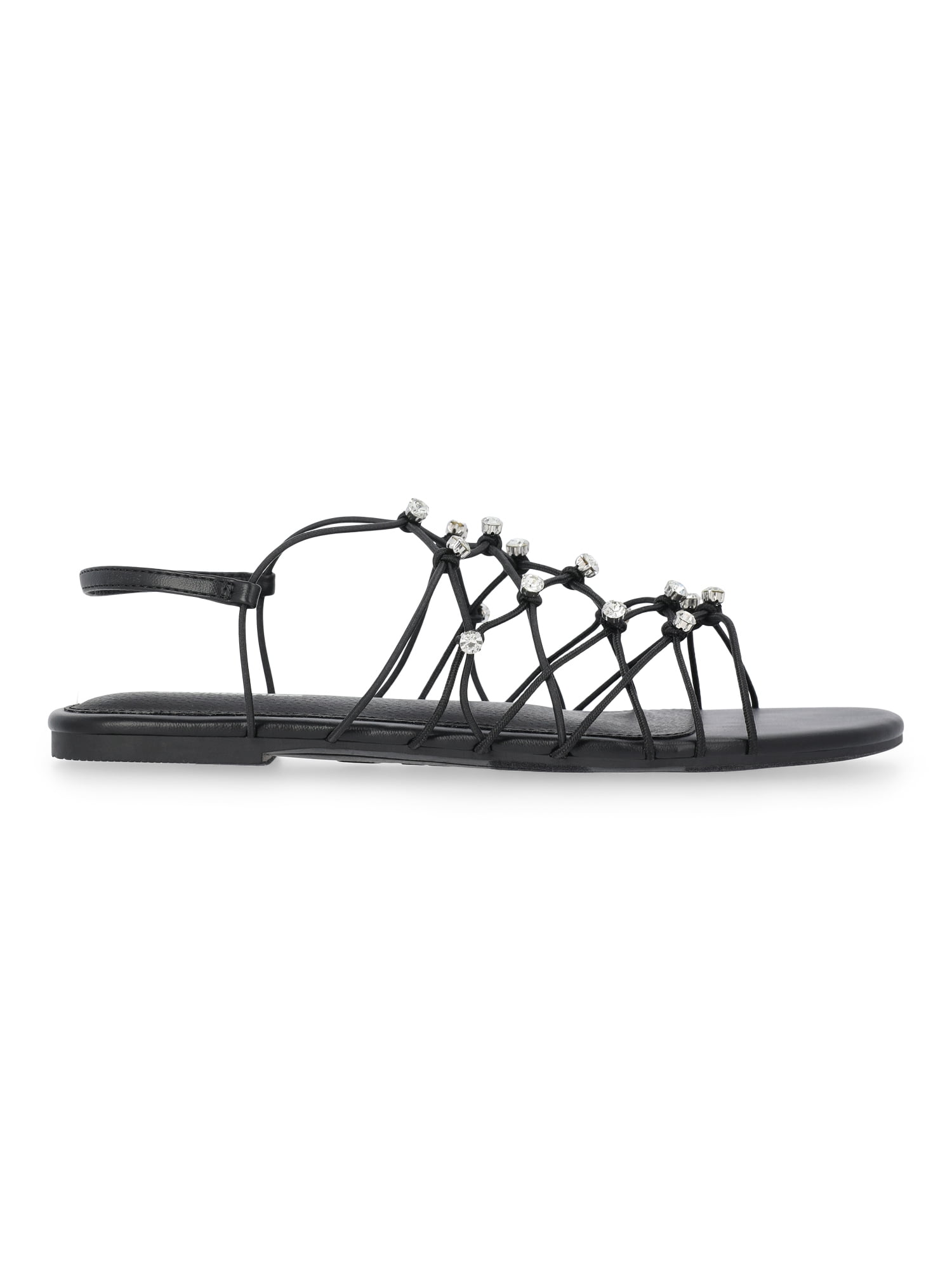 No Boundaries Caged Flat Sandals, Women's