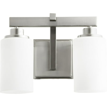 

Quorum International 5207-2 Lancaster 2 Light 13-1/4 Wide Bathroom Vanity Light - Nickel