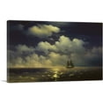 thumbnail image 1 of ARTCANVAS Sailing Ship in Moonlight Canvas Art Print by Ivan Aivazovsky - Size: 26" x 18" (1.50" Deep), 1 of 9
