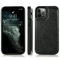 thumbnail image 2 of Dteck Case For iPhone 14 Pro Max,Shockproof Rubber Hybrid Pattern Leather Card Holder Wallet Back Flip Case Kickstand Cover for iPhone 14 Pro Max 6.7-inch,Black, 2 of 5