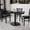 Black, variant on Bizchair Rectangular Laminate Table Top with 24'' Round Table Height Base 30'' x 42'' Black