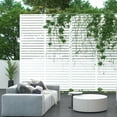 thumbnail image 4 of POSHIONS Louvered Decorative Screen White 76"H x 47.2"L x 15.14"W, 4 of 6