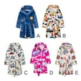 thumbnail image 3 of Popvcly Kids Little Boys Girls Cartoon Hooded Bathrobe Toddler Robe Pajamas Sleepwear 2-12 Years, 3 of 10