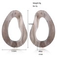thumbnail image 2 of 1 Pair Geometric Earrings Acrylic Irregular Hoop Stud Earrings Statement Jewelry, 2 of 3