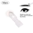 thumbnail image 1 of Rodillo para tatuajes, 50 piezas, rodillo para microblading, agujas para tatuajes, agujas para tatuajes estériles para cejas, materiales de la mejor calidad, 1 of 14