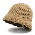 thumbnail image 2 of SikaFu Bucket Hat Ms. Winter Warm Needle Woven Hats Version Of Fashionlays Fast Selling Wool Hat Pot, 2 of 6