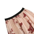 thumbnail image 4 of SWSMCLT Women's Long Skirt High Waisted Tulle Skirt Embroidered Elastic Waist Spring Pleated Tulle Mesh Flowy Red Small, 4 of 4
