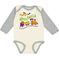 thumbnail image 3 of Inktastic Happy Halloween- train with pumpkins, bats, cat,and ghost Boys or Girls Long Sleeve Baby Bodysuit, 3 of 5